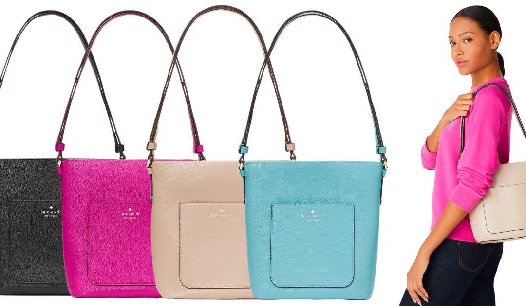 Kate Spade Elsie Pebbled Leather Bucket Bag SOLO $79 (Reg. $359)