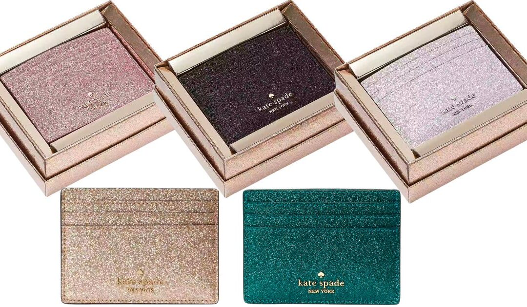 Kate Spade Glimmer Small Slim Card Holder SOLO $20.30 (Reg. $99)