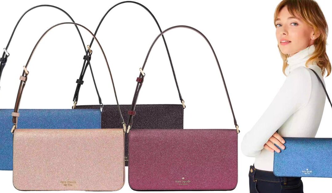 Kate Spade Glitter Tinsel Flap Shoulder Bag SOLO $69 (Reg. $329)