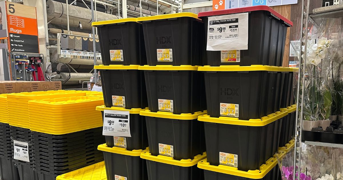 Cajas Plasticas para Almacenamiento HDX 27-Gal