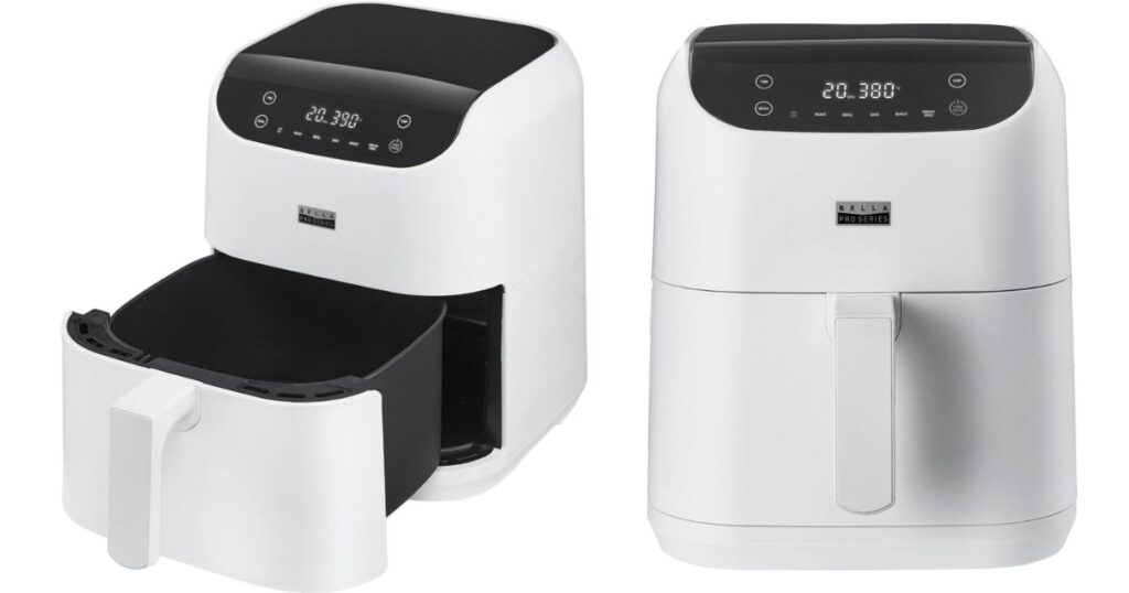 Freidora de Aire Touchscreen bella PRO de 6-Qt en color blanco