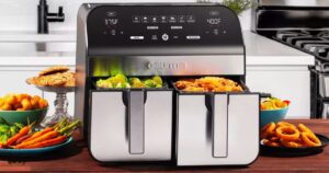 Gourmia Dual Basket Digital Air Fryer 10-Qt