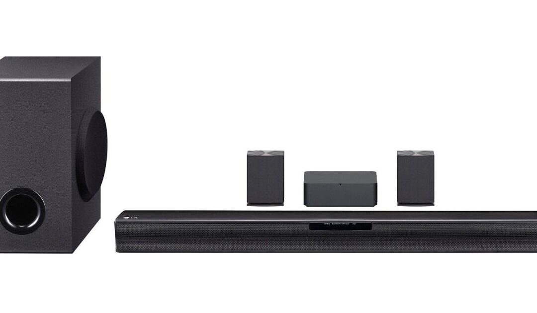 LG Sound Bar with Wireless Subwoofer and Rear Speakers a solo $159.99 (Reg. $400)