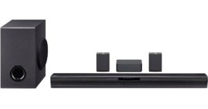 LG Sound Bar with Wireless Subwoofer and Rear Speakers