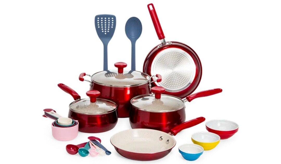 Set de Cocina Tasty Clean Ceramic de 23 Piezas Non-Stick SOLO $39.98 (Reg $59)
