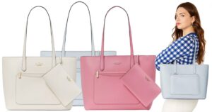 Kate Spade Staci Tote And Wristlet 3 Piece Set