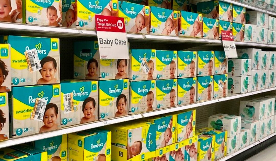 $30 GRATIS en una GiftCard de Target Cuando Gastas $100 en Pañales, Training Pants, o Wipes