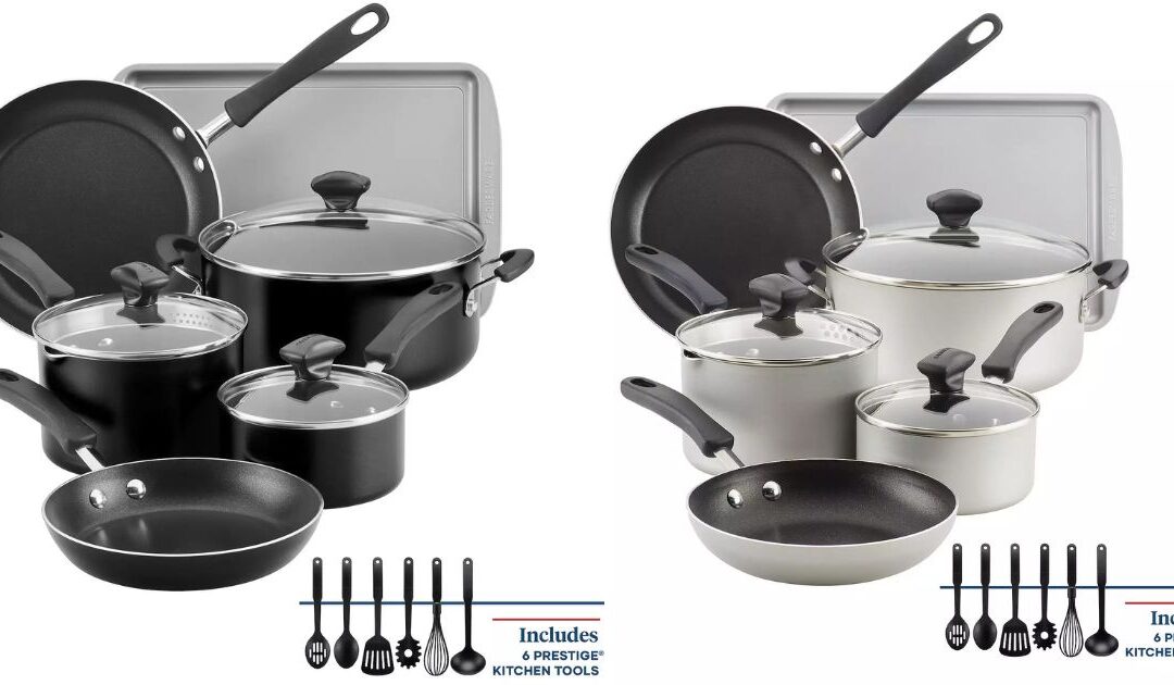 Set de Cocina Farberware de 15-Piezas a solo $50.99 (Reg. $120) + $10 en Kohl’s Cash!