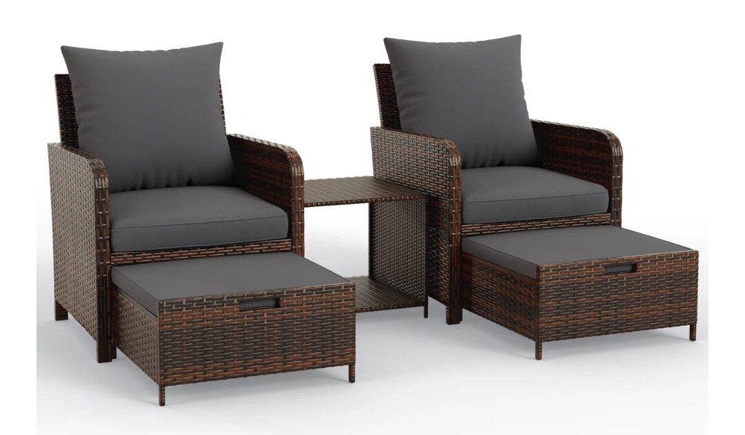 Set de Patio Red Barrel Studio de 5-Piezas en un 21% Off + ¡Envío GRATIS!