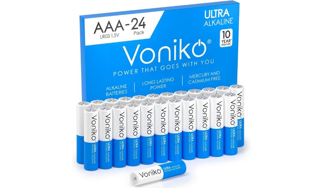 24-Pack de Baterias AAA Voniko SOLO $6.99 en Amazon (Reg. $16)