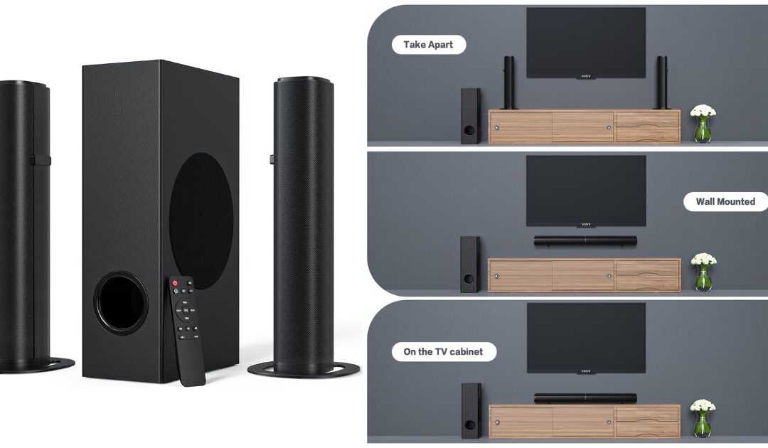 Barra de Sonido Separable TOPVISION con Subwoofer SOLO $77.99 (Reg. $240)