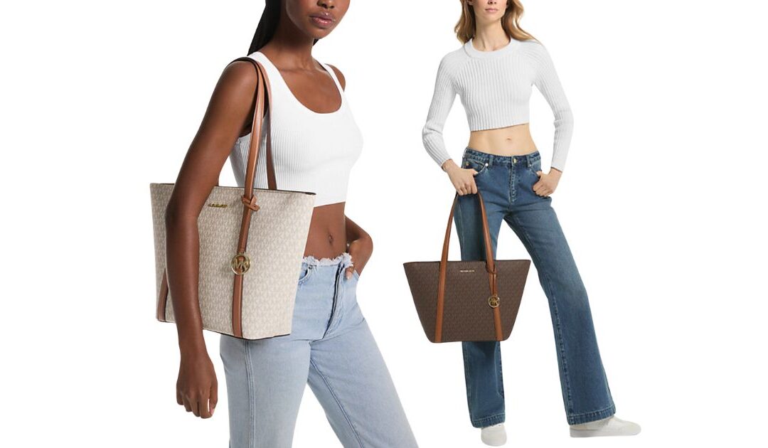 Cartera Grande Michael Kors Pratt Signature Logo en SOLO $63 (Reg $498)
