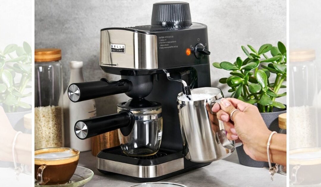 Máquina de Café Espresso a Vapor bella PRO SOLO $19.99 (Reg. $70)