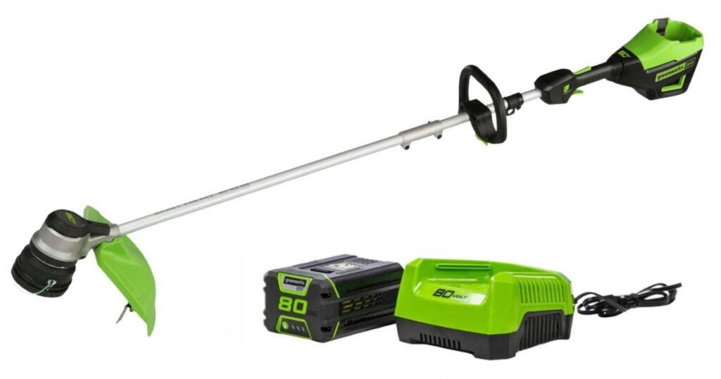 Trimmer Greenworks con Batería y Cargador