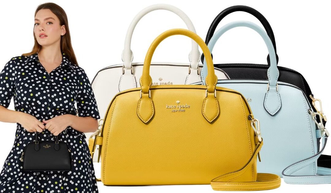 Kate Spade Madison Saffiano Leather Small Duffle Crossbody SOLO $89 (Reg. $349)