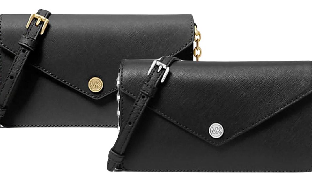 Michael Kors Small Saffiano Leather Envelope Crossbody Bag SOLO $39 (Reg $398)