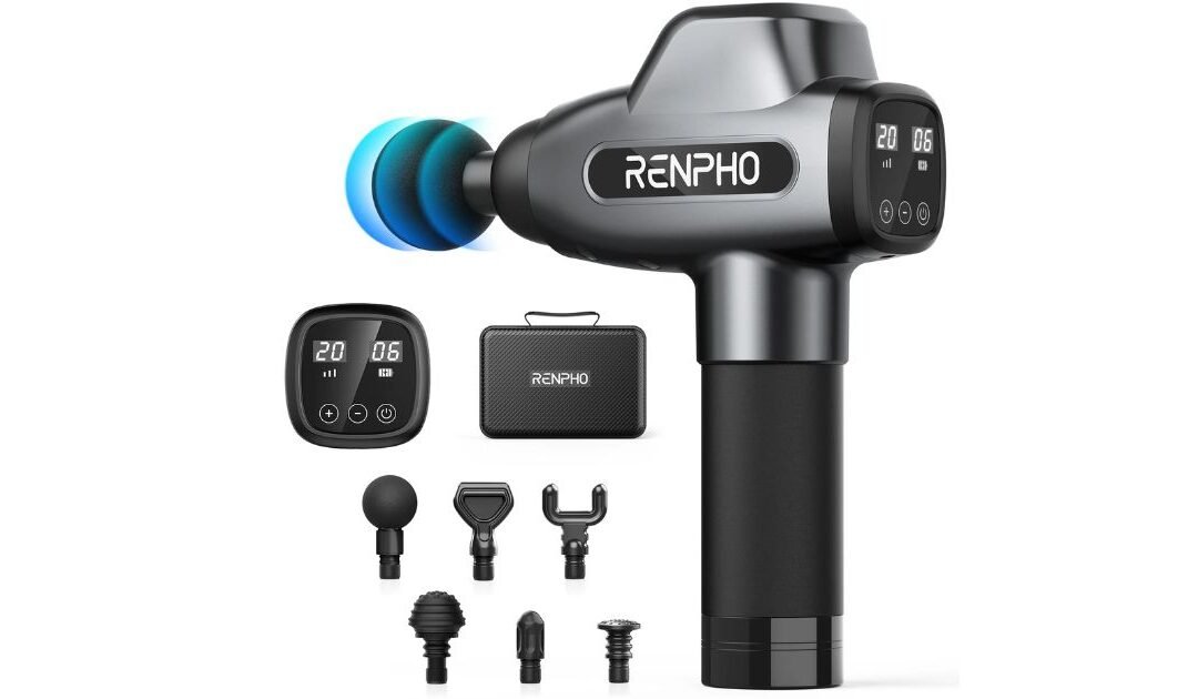 Pistola de Masaje Muscular Renpho SOLO $59.99 en Walmart (Reg. $160)