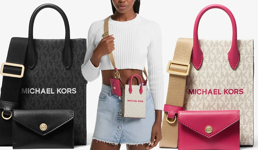 Michael Kors Mirella Extra-Small Signature Logo Smartphone Crossbody Bag SOLO $79 (Reg. $398)
