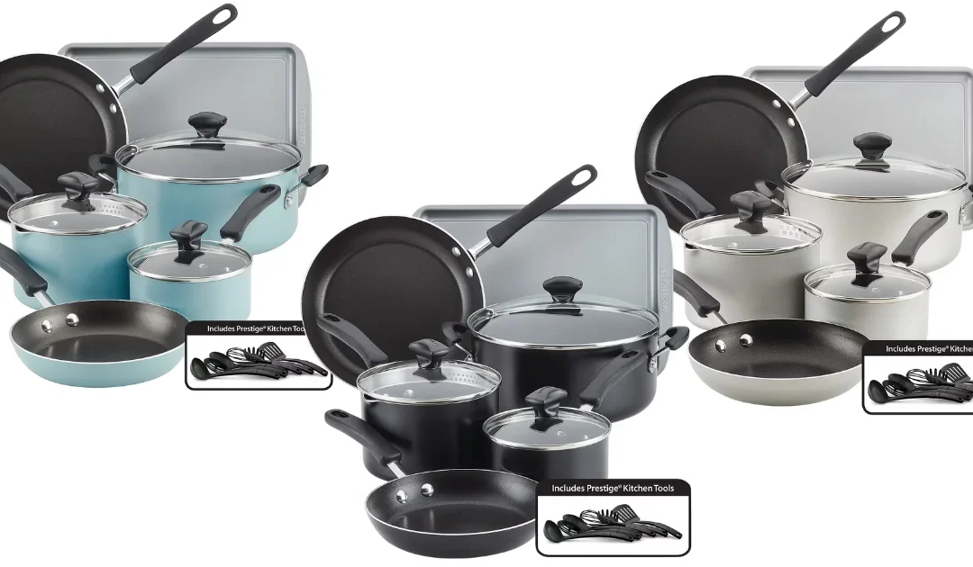 Set de Utensilios de Cocina Farberware de 15-Piezas SOLO $59.99 en JCPenney (Reg. $160)