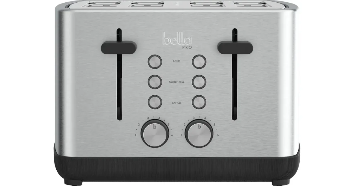Tostadora bella PRO 4-Slice Stainless Steel
