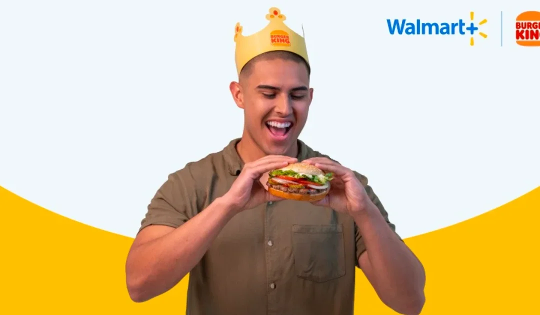 Whopper GRATIS + 25% Off en Burger King con Walmart+