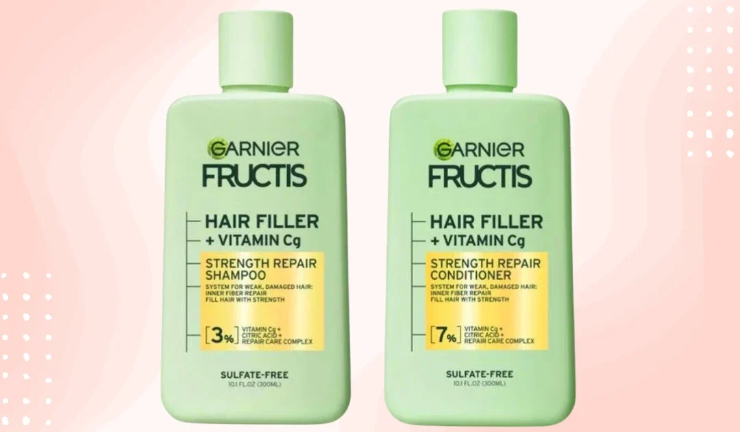Muestra GRATIS de Garnier Fructis Hair Filler + Vitamin Cg Strength Repair Shampoo & Acondicionador