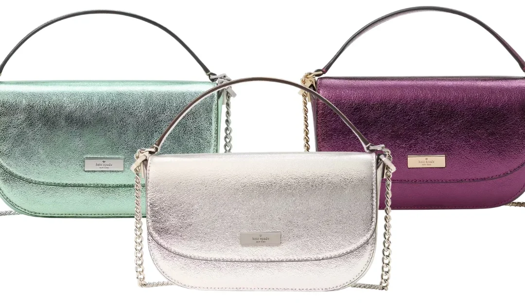 Kate Spade Krista Metallic Chain Flap Crossbody SOLO $87 (Reg. $349)