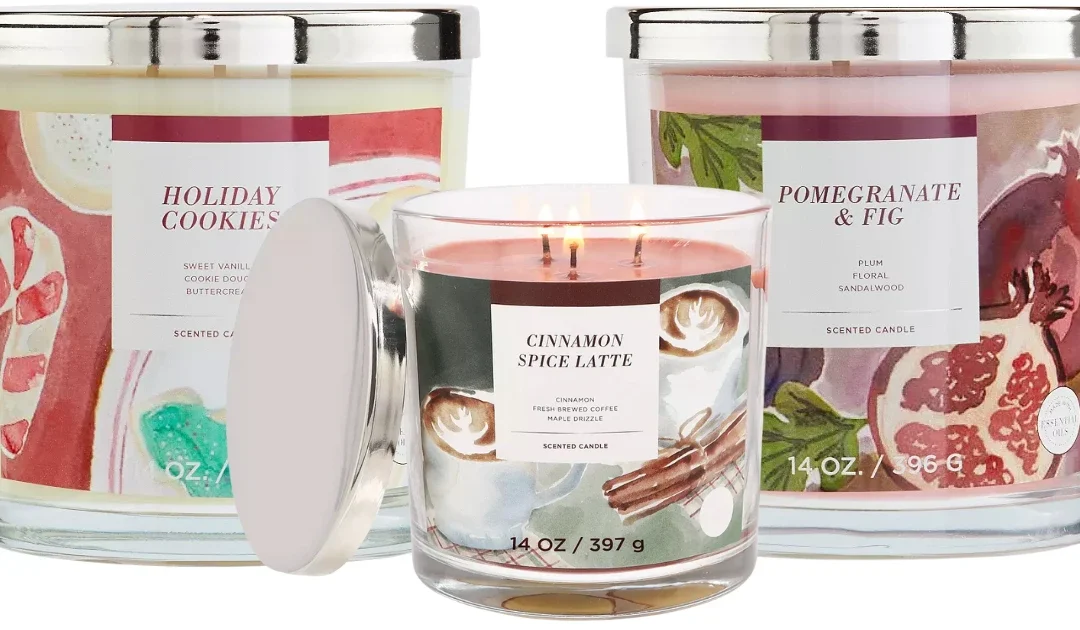Velas de 3 Mechas Sonoma Goods For Life SOLO $6.49 en Kohl’s (Reg. $13)