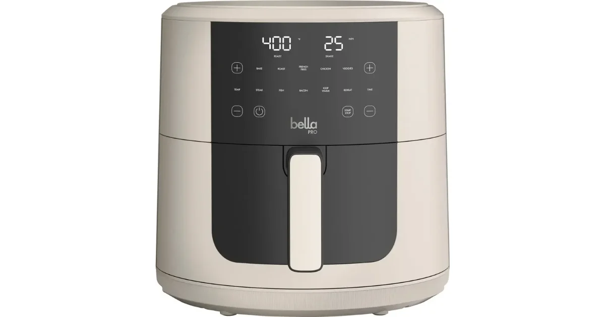 bella PRO - SmartCrisp 8-qt. Touchscreen Air Fryer - Oatmilk