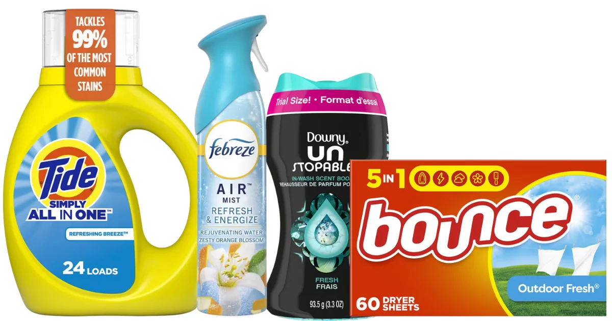Bounce, Downy, Febreze o Tide Simply