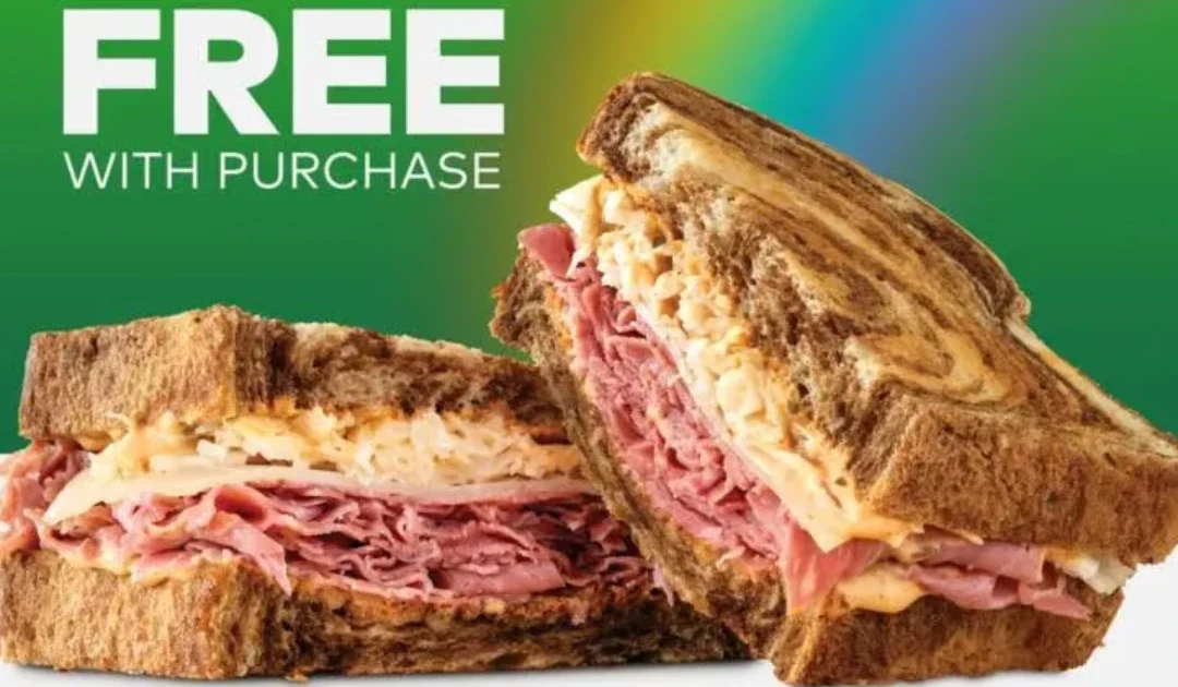 Corned Beef Reuben GRATIS Con tu Compra en Arby’s