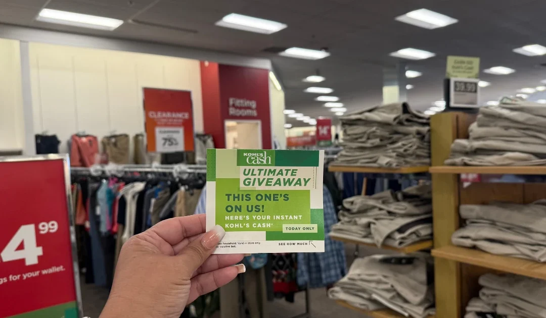 Evento de Regalo de Kohl’s Cash Empieza HOY 3/7 | Recibe HASTA $25 GRATIS