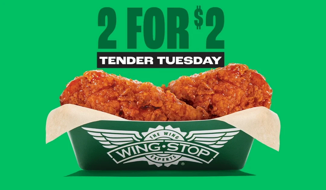 Tender Tuesday: 2 Por $2 en Wingstop – Por Tiempo Limitado Solamente