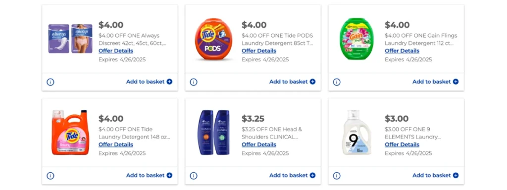 Cupones de P&G