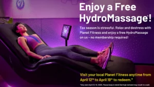 Hidromasaje GRATIS en Planet Fitness