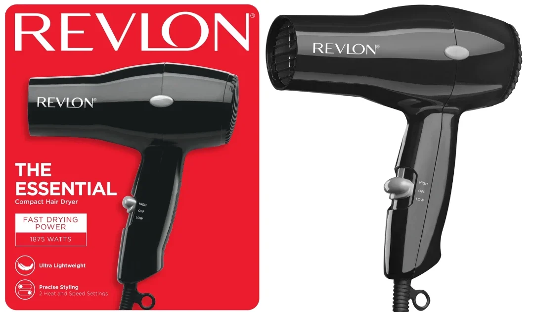 Secador de Cabello Compacto Revlon 1875W SOLO $10.97 (Reg $29)