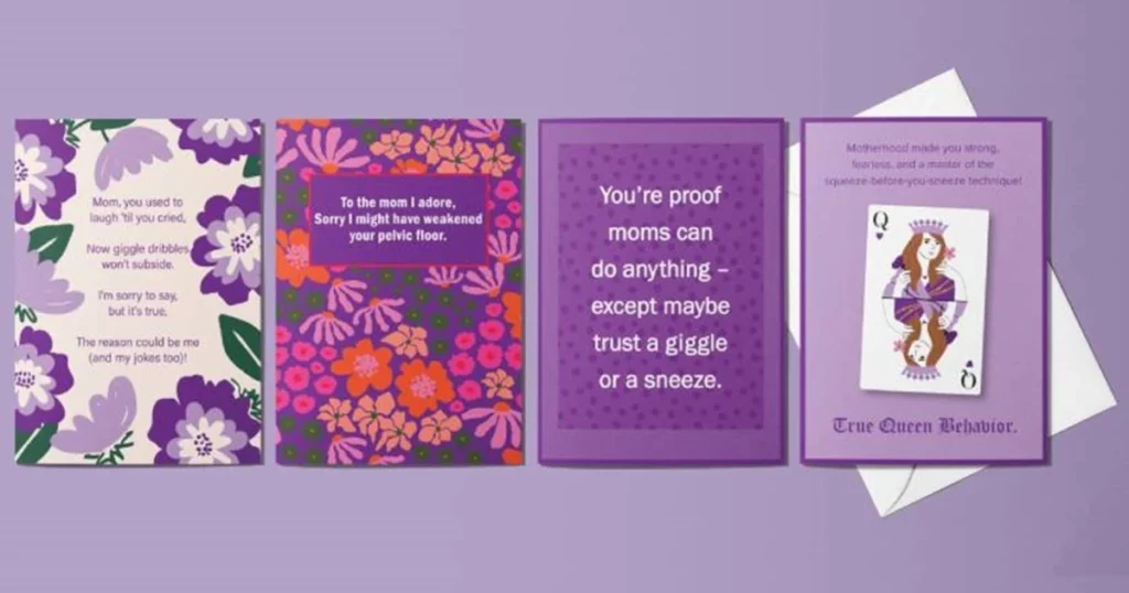 Tarjetas de Felicitación y Poise Liners GRATIS