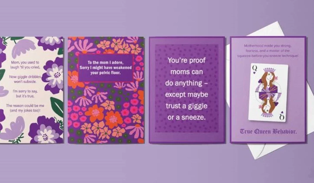 Paquete de 4 Tarjetas de Felicitación y Poise Liners GRATIS Para el Día de las Madres