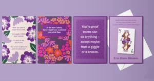 Tarjetas de Felicitación y Poise Liners GRATIS