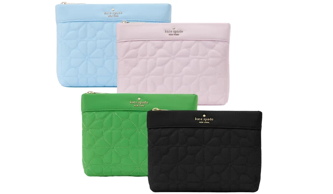 Kate Spade Spade Flower Quilted Cosmetic Pouch a solo $39 (Reg. $129)