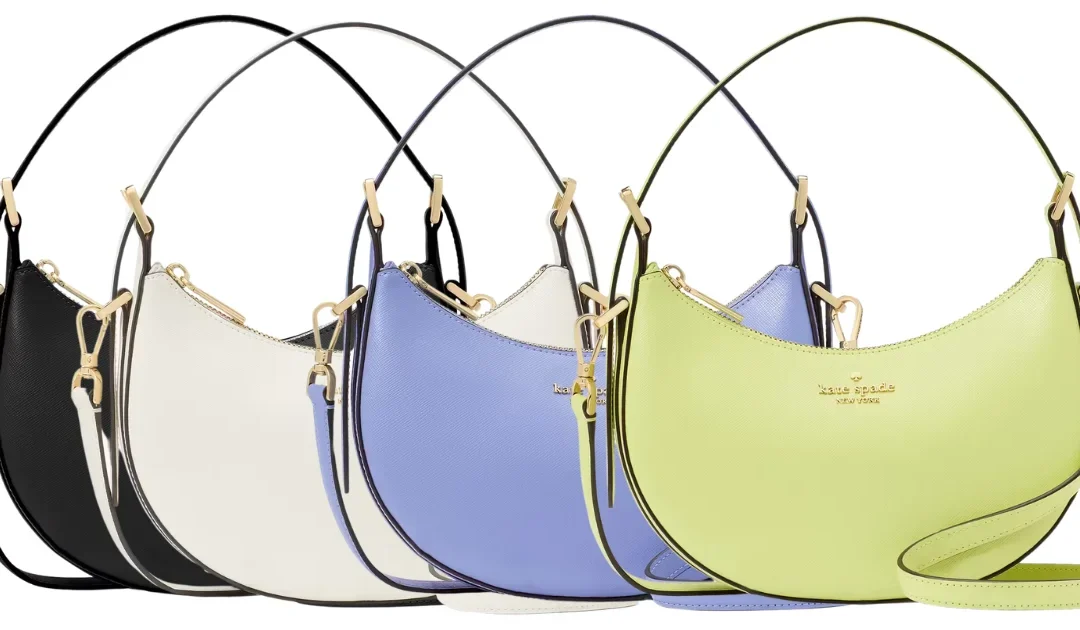 Kate Spade Madison Saffiano Leather Crescent Shoulder Bag SOLO $95.20 (Reg. $329)