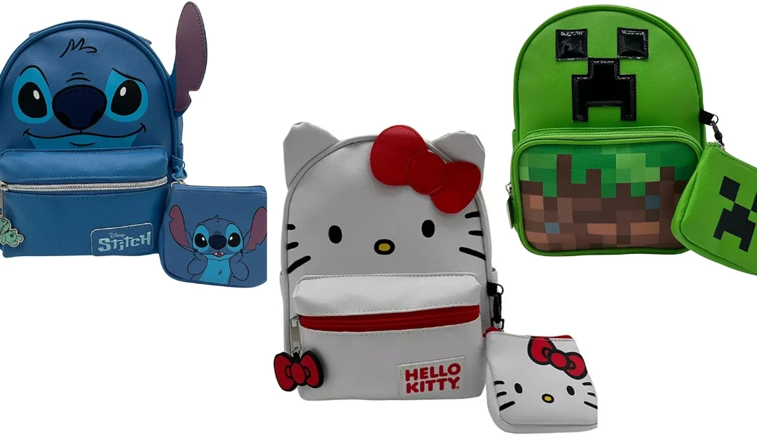 Mini Mochilas de Personajes SOLO $14.98 en Sam’s Club: Minecraft, Stitch, Hello Kitty y Más