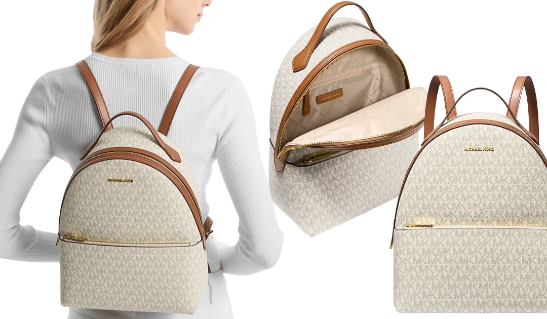 Michael Kors Sheila Medium Logo Backpack a solo $63 con Envío Incluido
