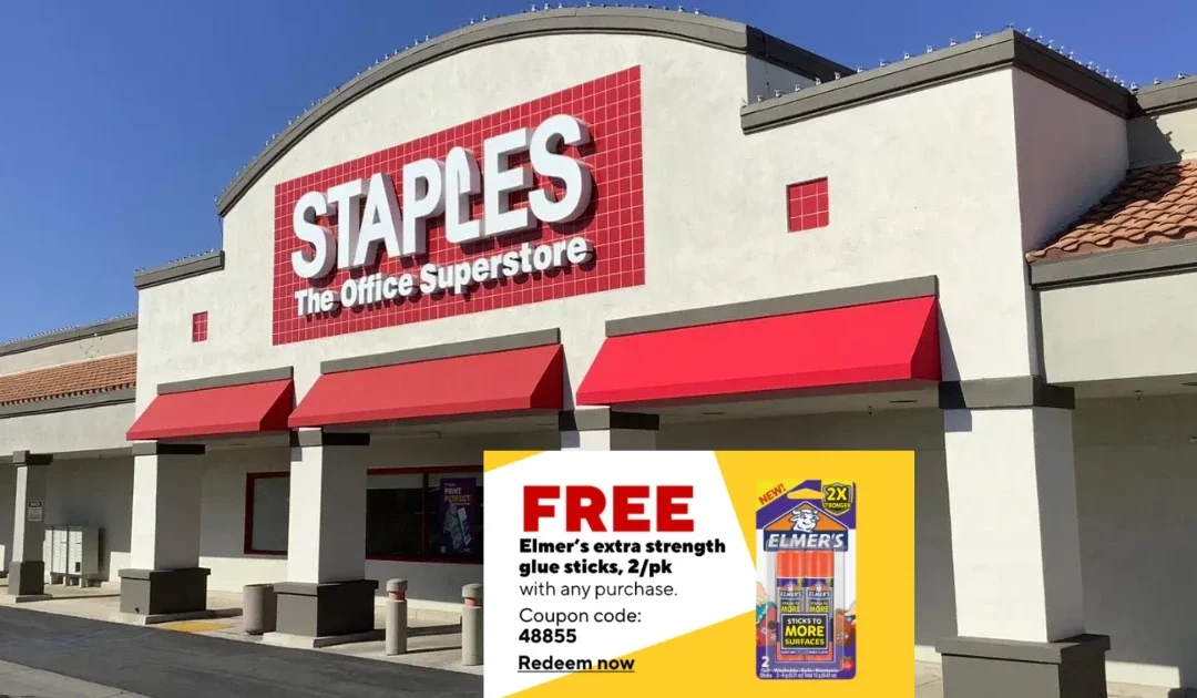 Barras de Pega Elmer’s 2-Pack GRATIS en Staples