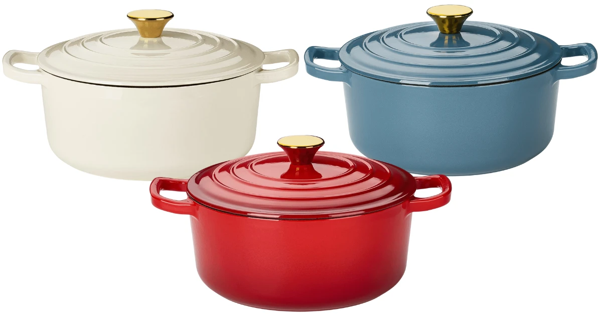 Carote 4.5QT Enamel Cast Iron Dutch Oven
