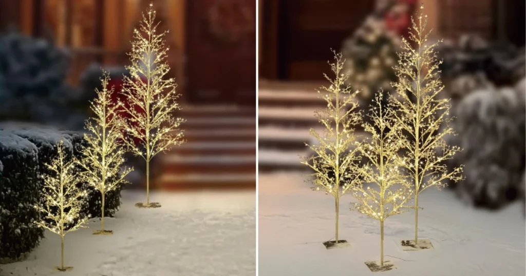 Set de 3 Arboles My Texas House Twinkling LED