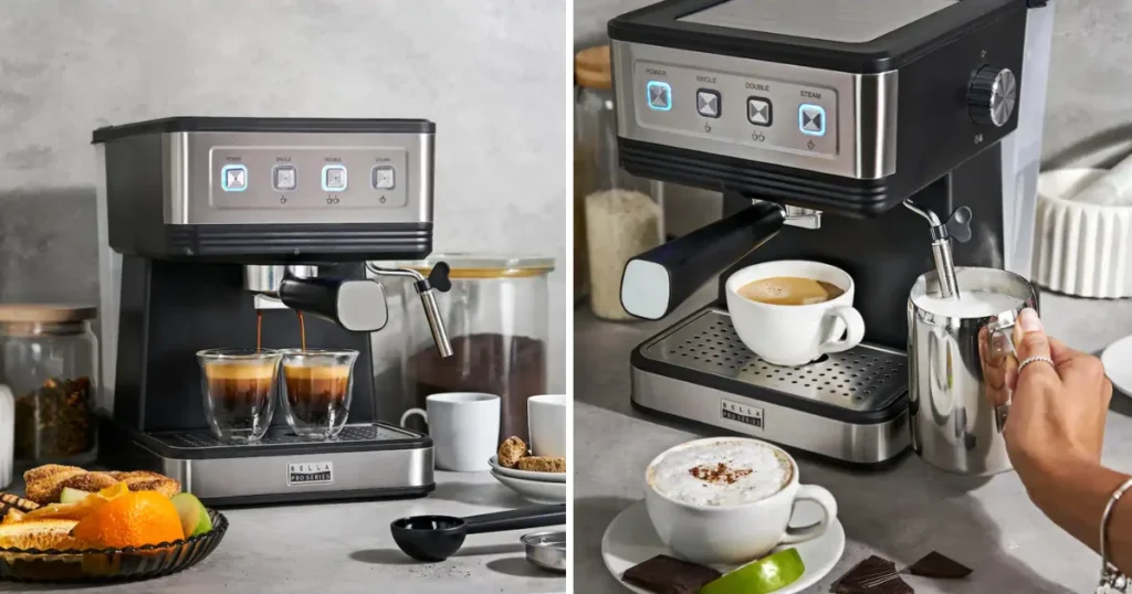 bella PRO Barista Elite Espresso Station with 20 Bars of High Pressure