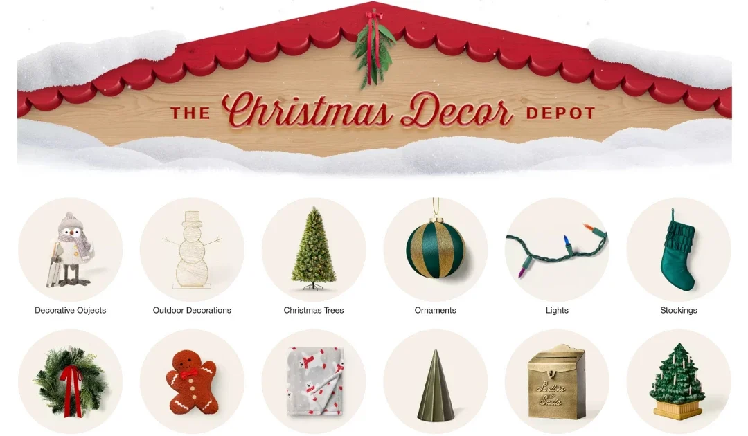 Decoraciones de Navidad DESDE $5 en Target