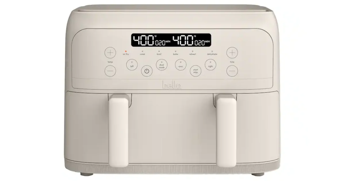 Bella TriZone Air Fryer 4-Qt