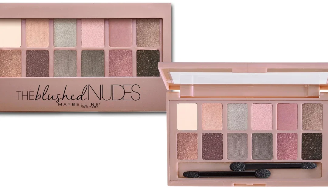 Maybelline The Blushed Nudes Eyeshadow Palette Makeup AHORA en 63% de Descuento